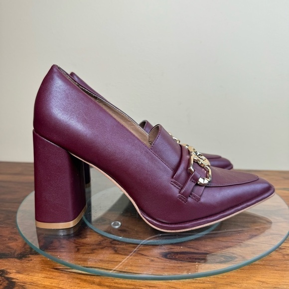 Nordstrom Rack Oslo Block Heel Pump in Burgundy - Picture 8 of 16